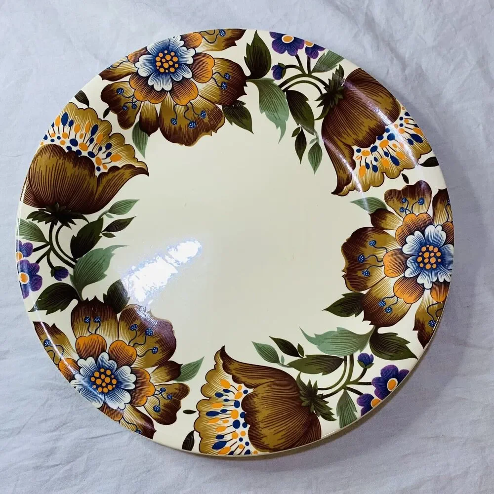 Floral Ceramic Dinner Plate 9.5